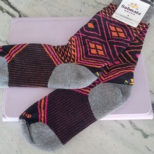 Solmate Socks Men's Vibrant Patterned Crew Socks
